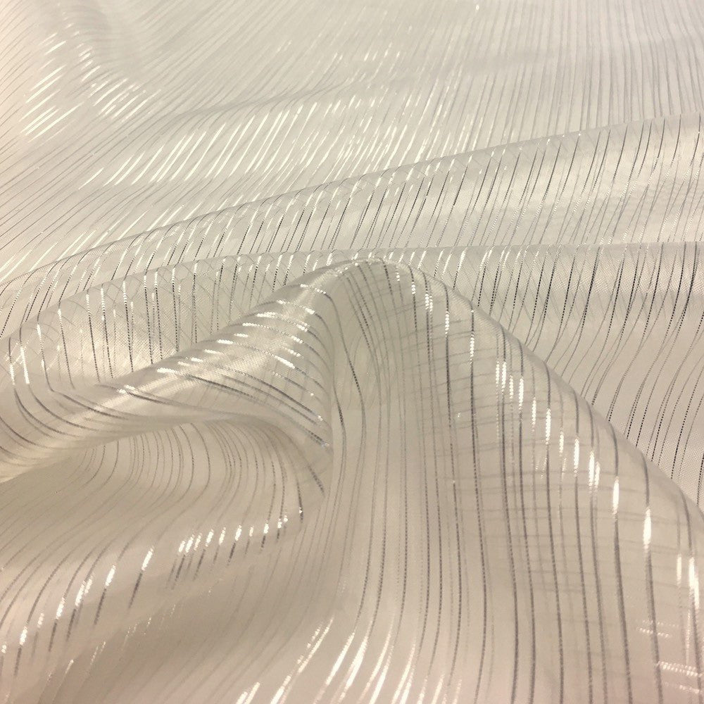 Striped Crystal Organza