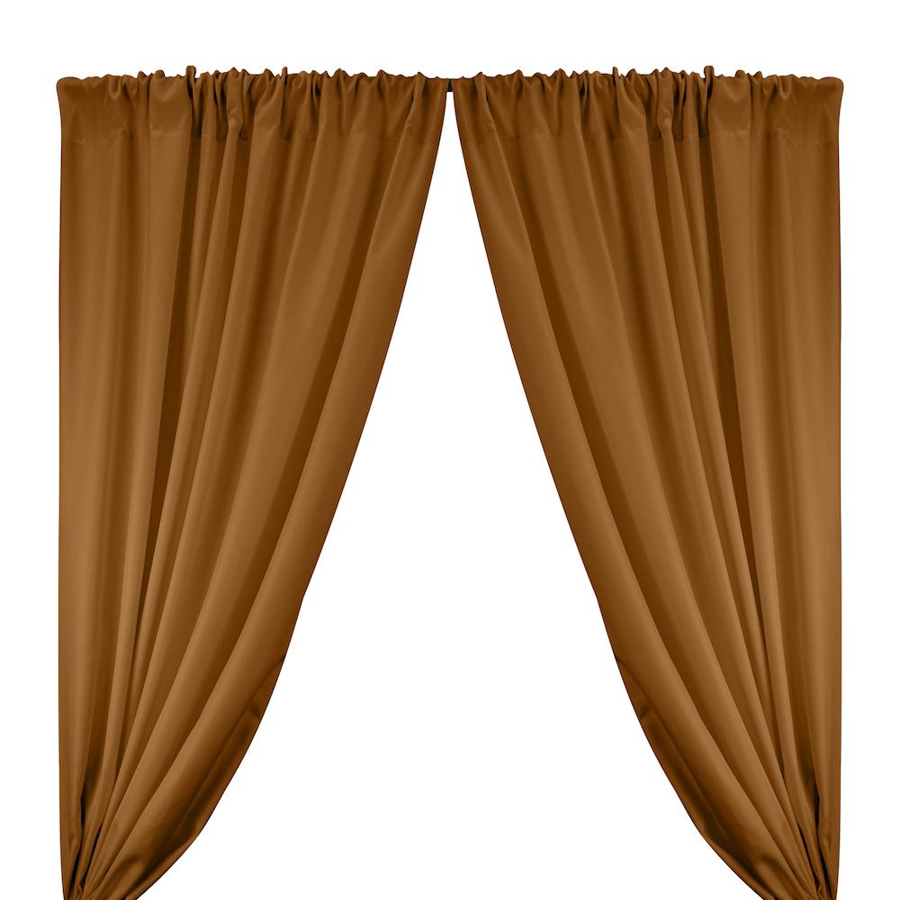 Polyester Twill Rod Pocket Curtains - Copper