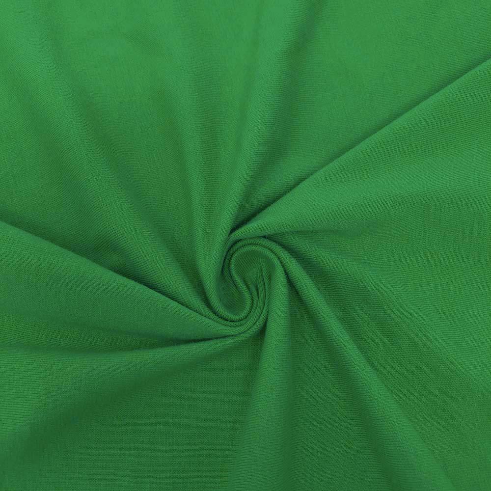 Cotton Jersey Rod Pocket Curtains - Kelly Green