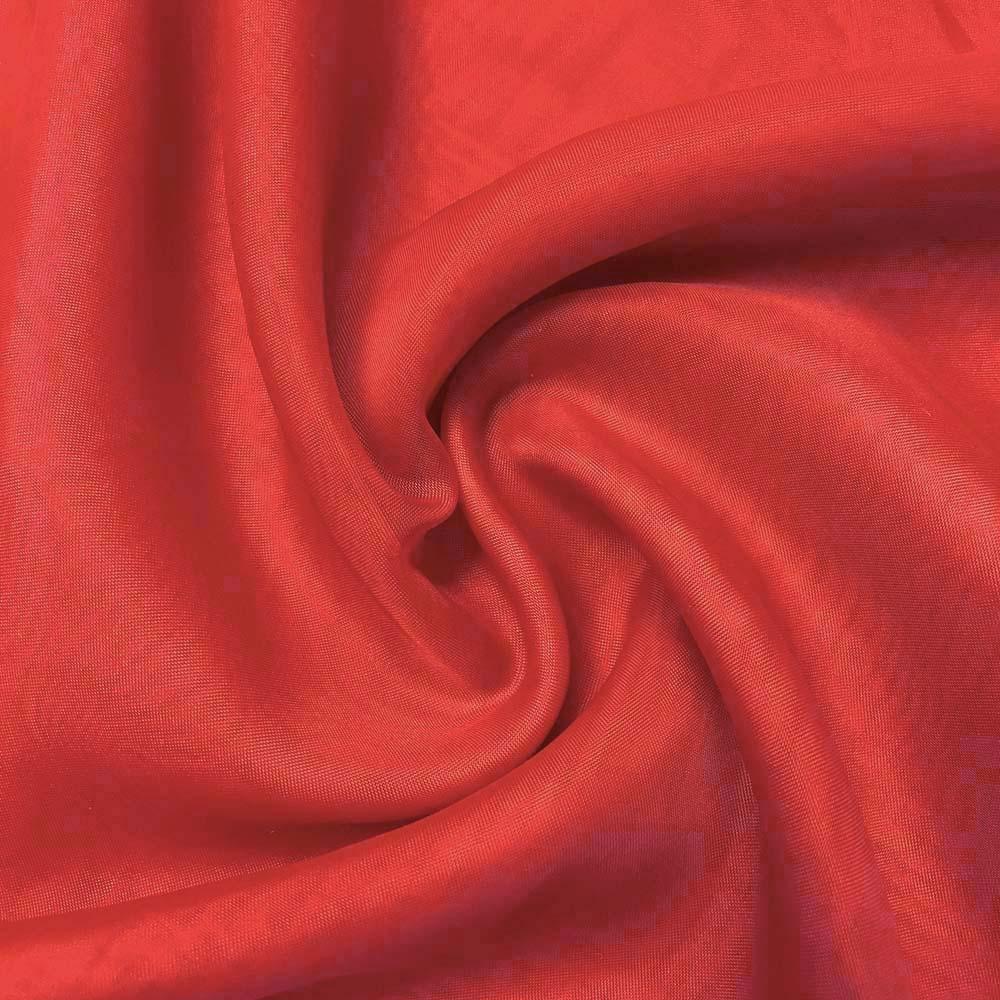 Sheer Voile Rod Pocket Curtains - Red
