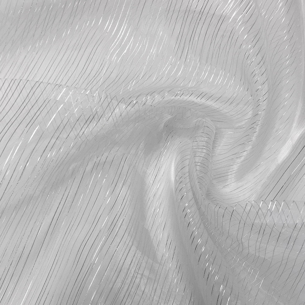 Striped Crystal Organza