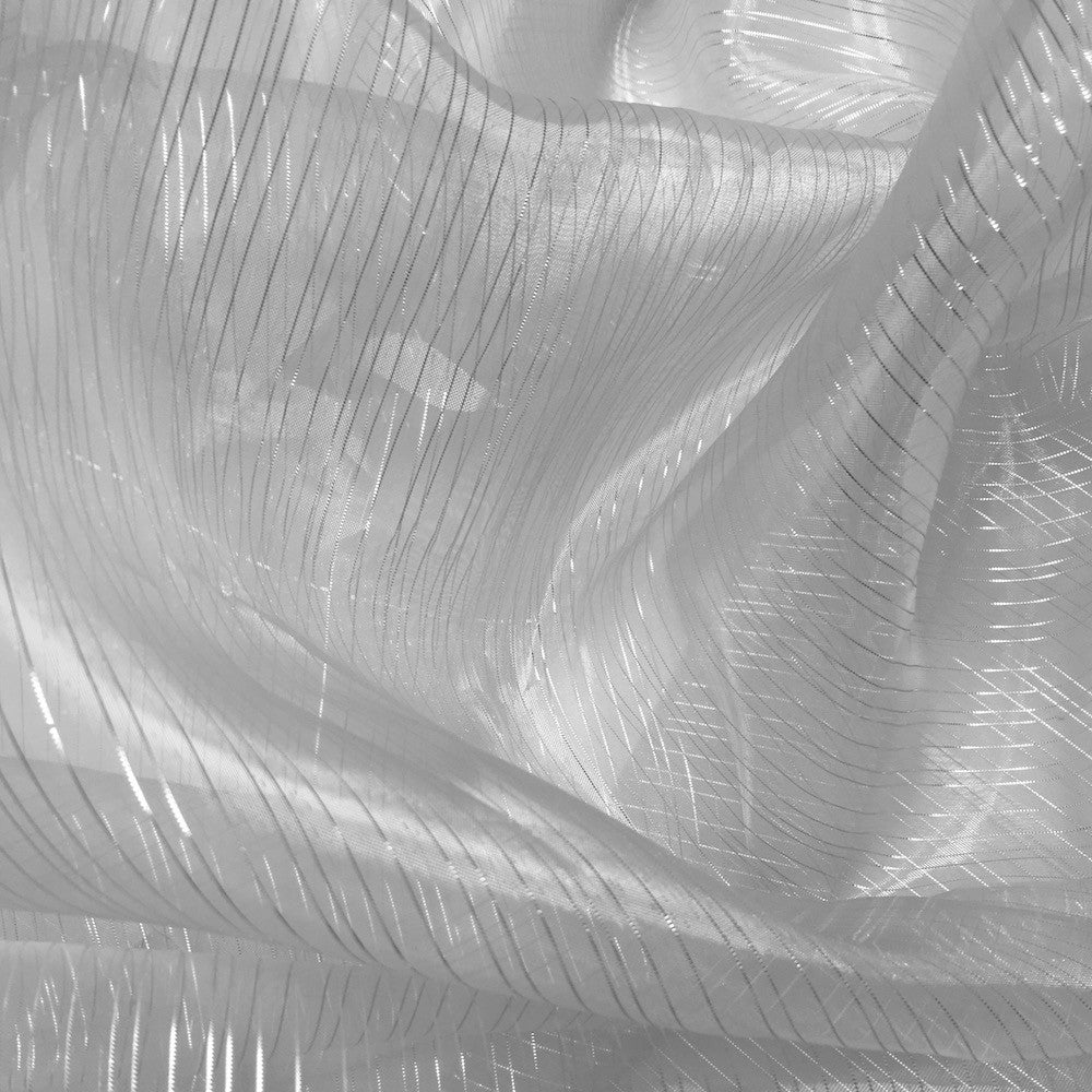 Striped Crystal Organza