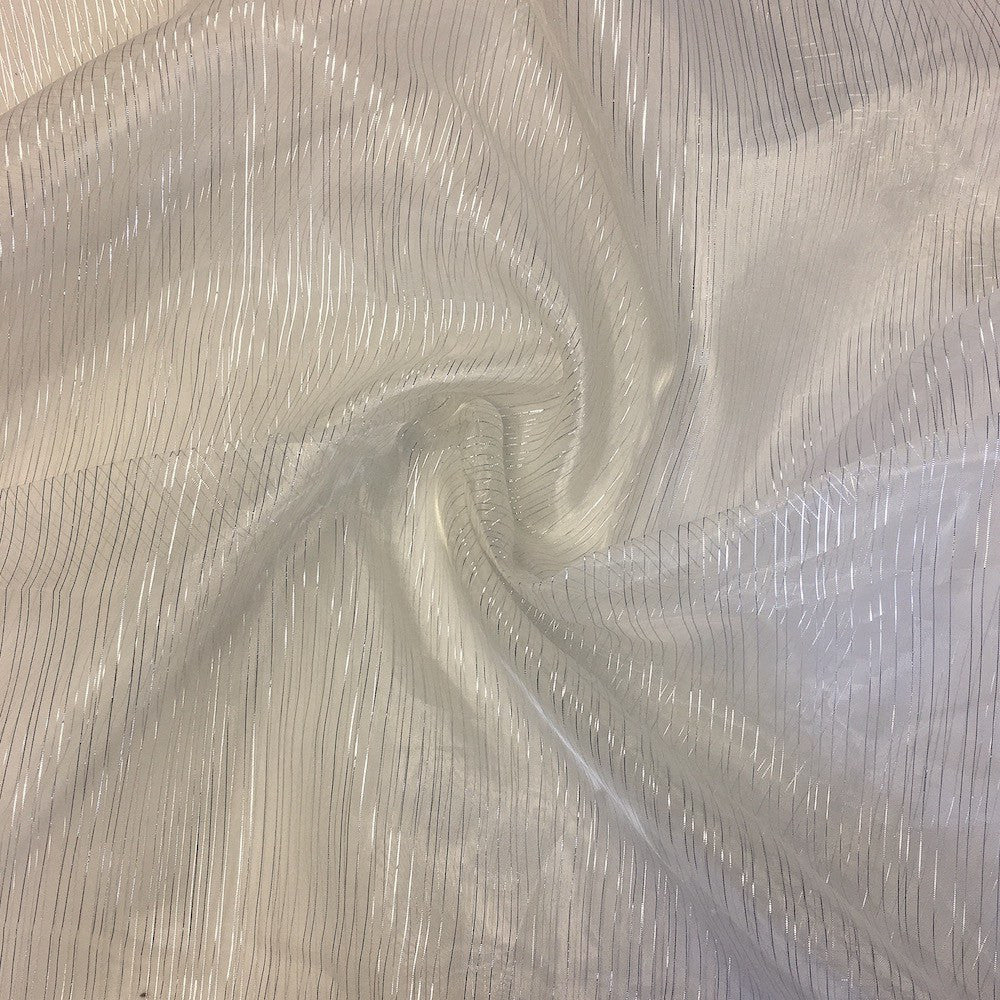 Striped Crystal Organza