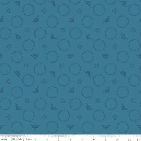 Cotton Text Toss Fabric by the Yard for Apparel and Crafts